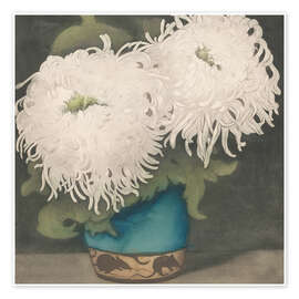 Wall print Two chrysanthemums - Frans Everbag