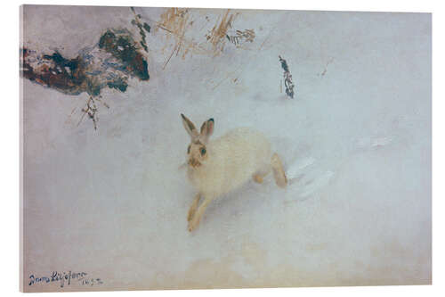 Quadro em acrílico Juokseva jänis (Running Hare), 1892