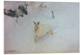 Quadro em acrílico Juokseva jänis (Running Hare), 1892 - Bruno Andreas Liljefors