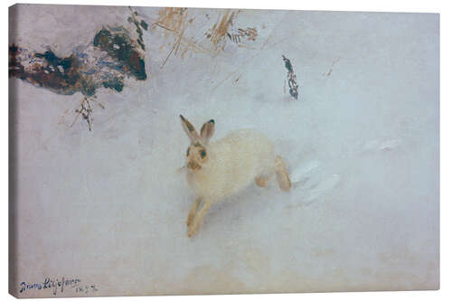 Tableau sur toile Juokseva jänis (Running Hare), 1892