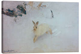 Tableau sur toile Juokseva jänis (Running Hare), 1892 - Bruno Andreas Liljefors