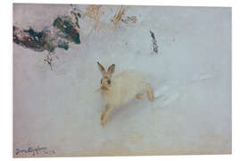 Hartschaumbild Juokseva jänis (Rennender Hase), 1892