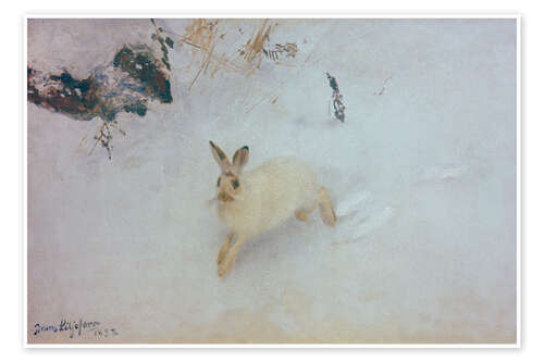 Poster Juokseva jänis (Running Hare), 1892