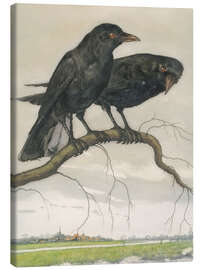 Canvas print Two Crows - Frans Everbag