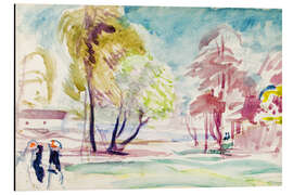 Quadro em alumínio Stockholm, Landscape and figures, sketch, 1910 - Magnus Enckell