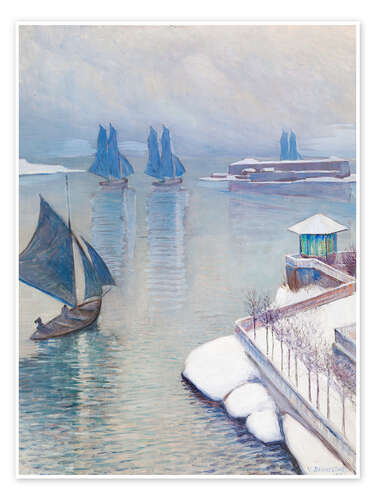 Poster Erster Schnee, 1896