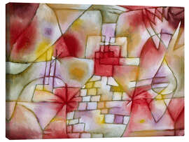 Canvas print Plan of a garden architecture, 1920 - Paul Klee