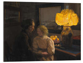 Tableau en verre acrylique The Artist's Wife and Daughter, 1901