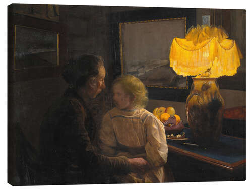 Canvas print The Artist's Wife and Daughter, 1901