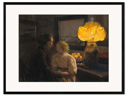 Framed art print The Artist's Wife and Daughter, 1901