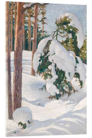 Acrylic print Winter Landscape, 1904 - Väinö Blomstedt