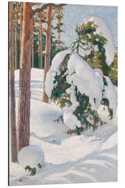 Quadro em alumínio Winter Landscape, 1904 - Väinö Blomstedt