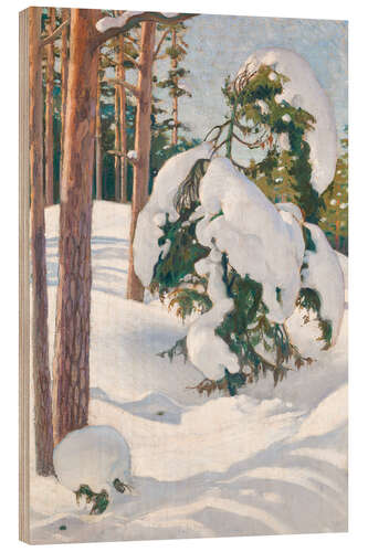 Wood print Winter Landscape, 1904