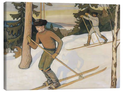 Obraz na płótnie Boys Skiing