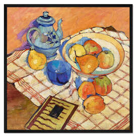 Gerahmter Kunstdruck Stillleben mit Birnen und Äpfeln, 1928