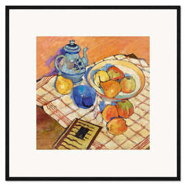 Impresión de arte enmarcada Still Life with Pears and Apples, 1928