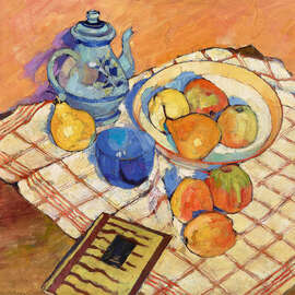 Magnettafel Stillleben mit Birnen und Äpfeln, 1928