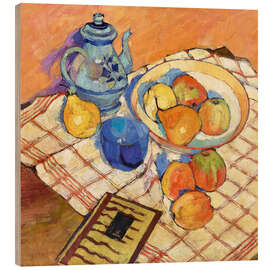 Quadro de madeira Still Life with Pears and Apples, 1928