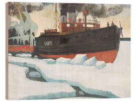 Wood print Icebreaker, 1900 - Juho Rissanen