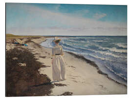 Aluminium print Lady at Karrebæksminde Beach, Zealand, 1898 - Laurits Andersen Ring