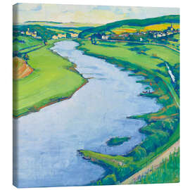 Canvas print Moselle landscape (Stadtbredimus, Palzem) - Nico Klopp