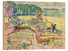 Holzbild Garten, 1911 - Magnus Enckell