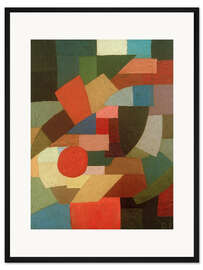 Gerahmter Kunstdruck Figurenfragmente im Flächenzusammenhang, 1927