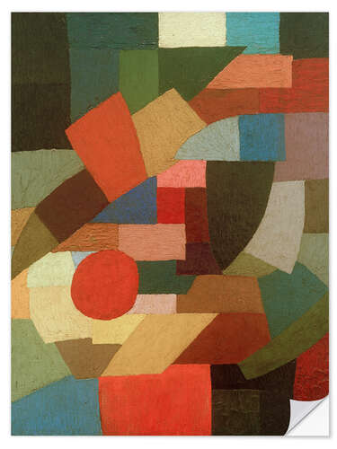 Sticker mural Fragments de figure à l'ensemble des plans, 1927