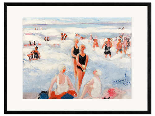 Plakat artystyczny premium w ramie Biarritz, 1923