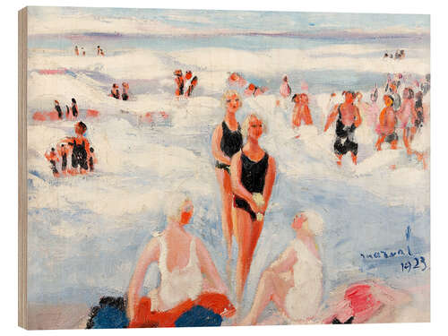 Wood print Biarritz, 1923