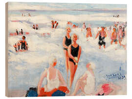 Wood print Biarritz, 1923