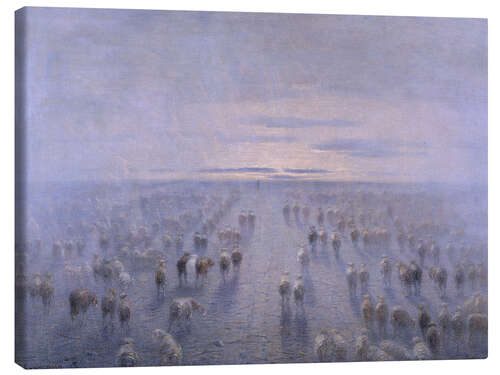 Canvastavla The Herd - Filippo Carcano, 1906