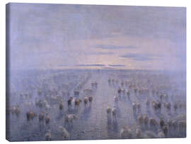 Canvastavla The Herd - Filippo Carcano, 1906