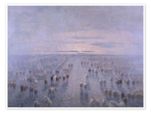 Juliste The Herd - Filippo Carcano, 1906