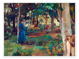Poster Fetching the cows - James Fraser Scott, 1911
