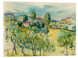 Acrylic print Bosnian landscape - Fritz Schwarz-Waldegg