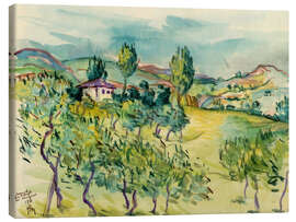 Tableau sur toile Bosnian landscape - Fritz Schwarz-Waldegg