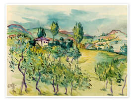 Poster Bosnian landscape - Fritz Schwarz-Waldegg