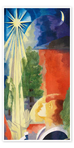 Poster Mädchen mit Abendstern - Gottfried Graf