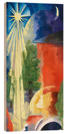 Puutaulu Girl with the evening star - Gottfried Graf