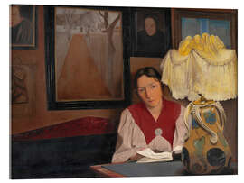 Tableau en verre acrylique The Artist's Wife by Lamplight, 1898