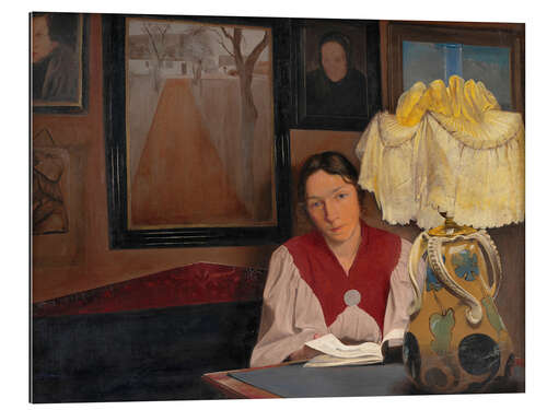Galleriataulu The Artist's Wife by Lamplight, 1898