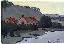Leinwandbild Landhaus, Lake Wakatipu, Queenstown - Clas Edvard Fristrom