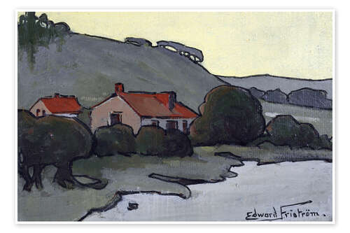 Poster Homestead, Lake Wakatipu, Queenstown - Clas Edvard Fristrom