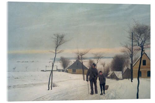 Quadro em acrílico Hazy winter day in Vinderød, 1901