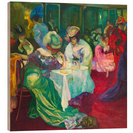 Wood print Night Café, 1906 - Axel Törneman
