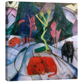 Canvas print Bison in winter, 1913 - Franz Marc