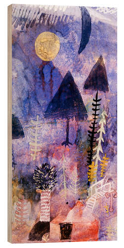 Wood print Garden at Night (Moon and Shadow Mushrooms), 1918