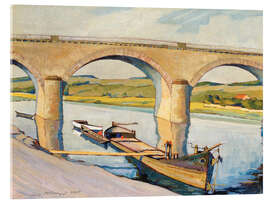 Acrylic print The Bridge of Remich, 1925 - Nico Klopp