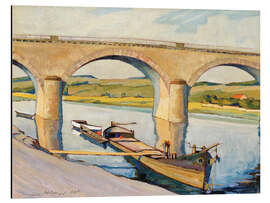 Tableau en aluminium The Bridge of Remich, 1925